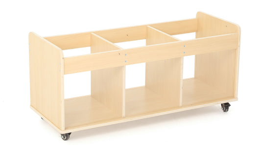 Tralle med hjul og 3 rom